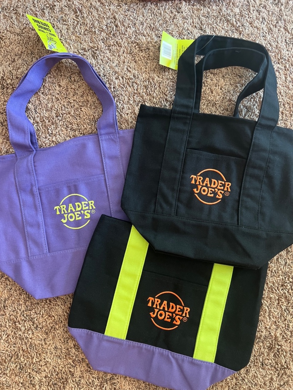 Trader Joe's Mini Tote Bag - Purple